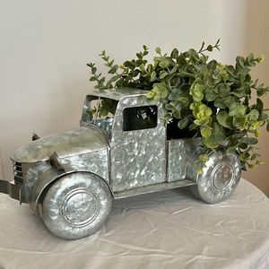 Galvanized old fashion truck